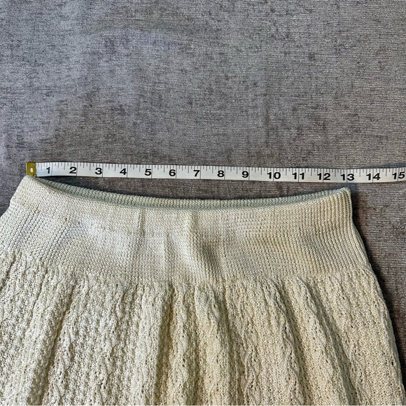 Vintage Vivanti 70s 80s Size 14 Knit Sweater&Skirt Crochet Cottagecore 2pc Set - Picture 15 of 16